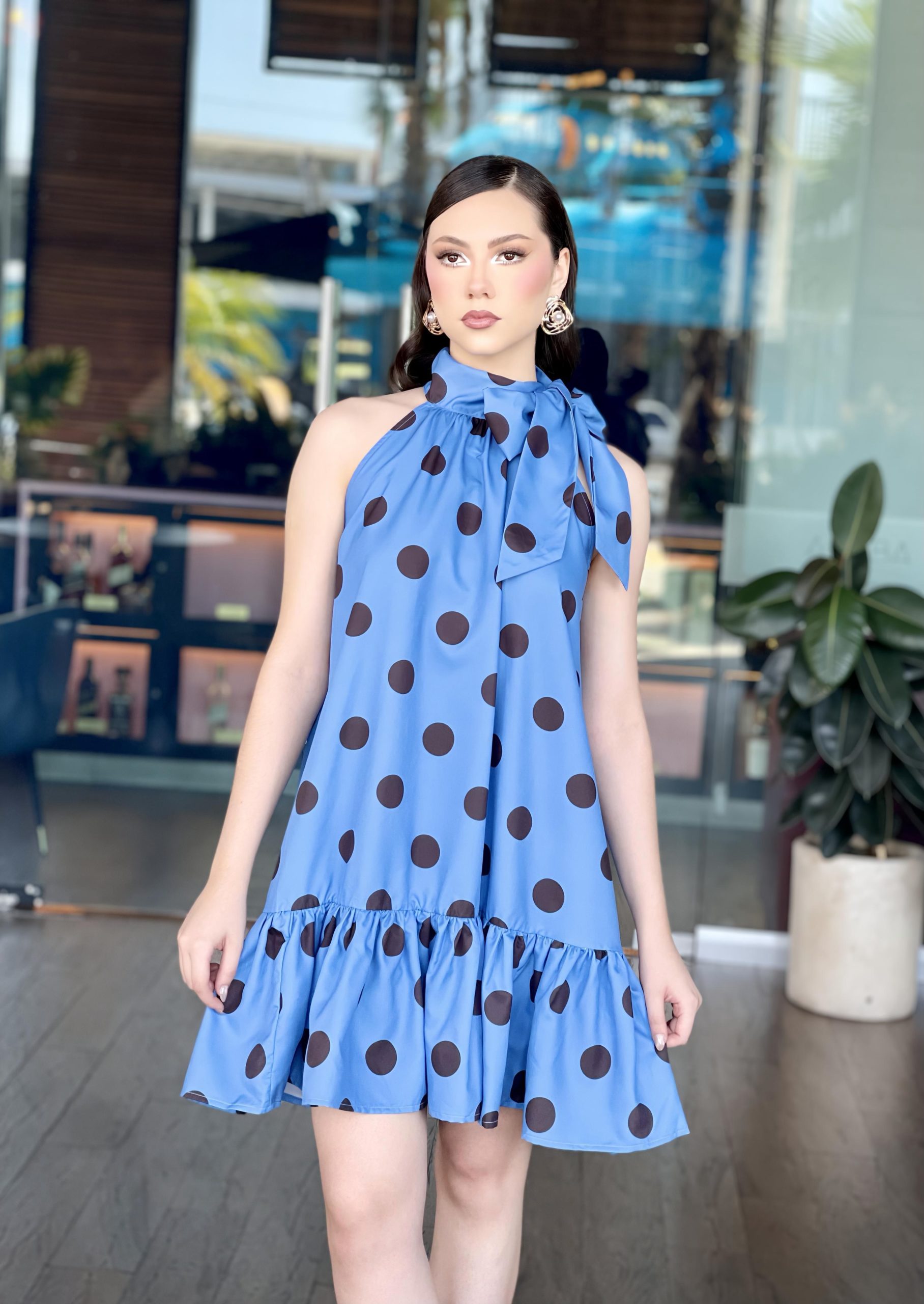 BATITA POLKA AZUL